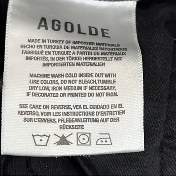 Agolde Nico High Rise Slim Fit Button Fly Jeans in Ceremony - Size 26 - Picture 9 of 12